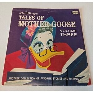 Vintage 1963 Walt Disney Tales of Mother Goose Vol 3 Vinyl LP Record DQ-1247